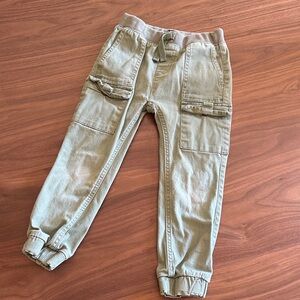 7 For All Mankind Kids Green Cargo Joggers